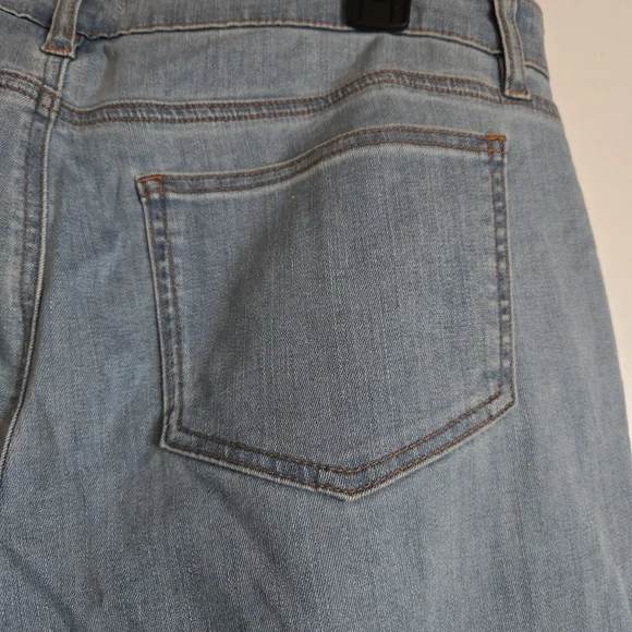 Eileen Fisher Frost Slim Ankle Jean New With Tag Sz 14